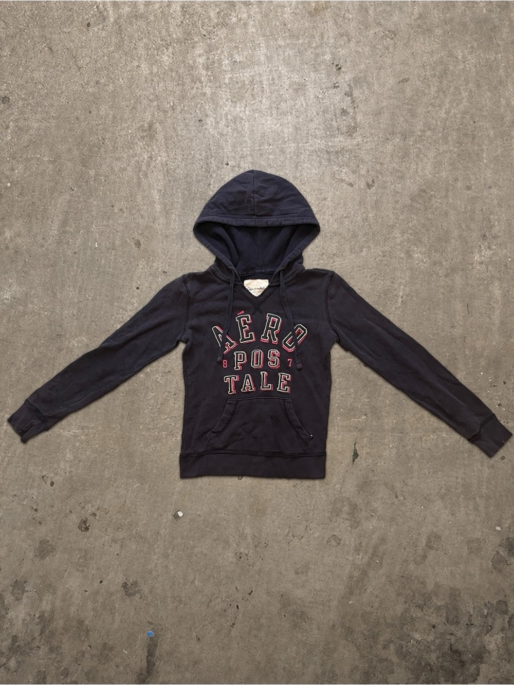 AEROPOSTALE HOODIE NAVY BLUE XS